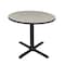 Cain Cain Square & Round Tables, Wood, Metal Top, Maple TB42RNDPL - alternate 1